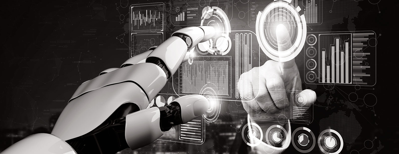 AI for Banks - robot push button